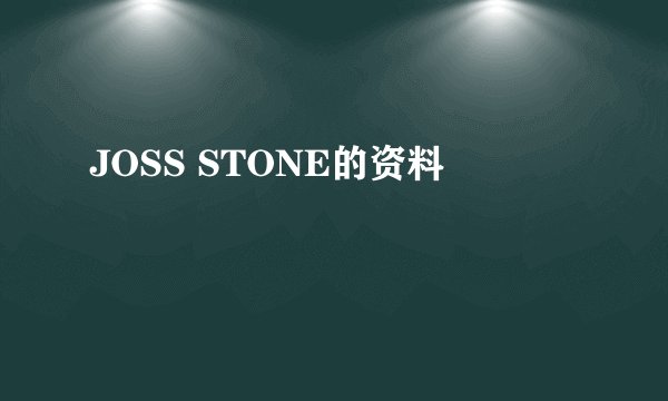 JOSS STONE的资料