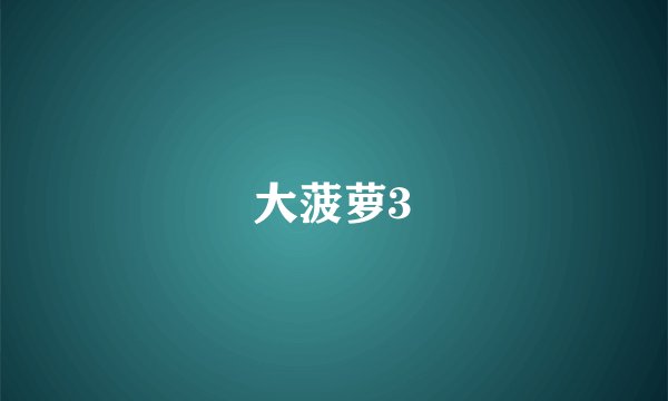 大菠萝3