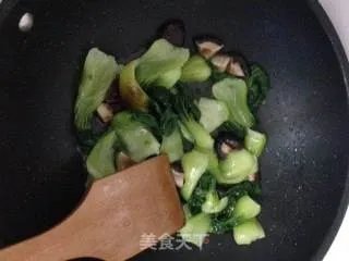 青菜炒香菇