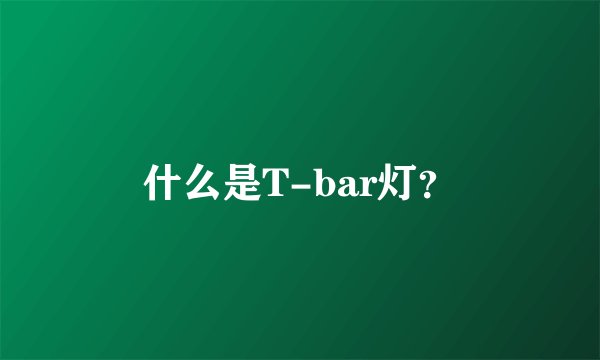 什么是T-bar灯？