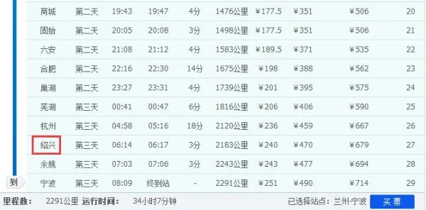 k1039次列车是在绍兴北站还是老的火车站