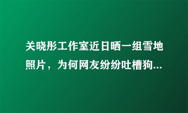 关晓彤工作室近日晒一组雪地照片，为何网友纷纷吐槽狗仔都比工作室拍得好？