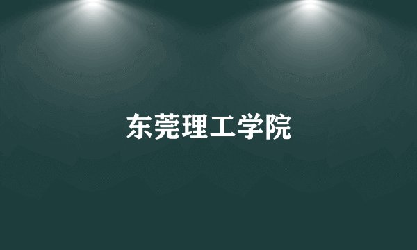 东莞理工学院