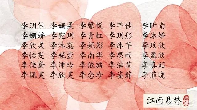 帮忙起一个好听有内涵的女孩名字，姓李。谢谢大家？