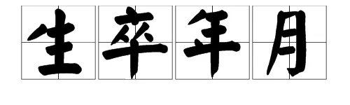 “生卒年月”是什么意思？