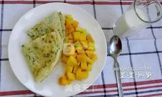 快手早餐----【葱香小煎饼】