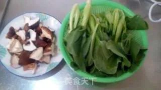 青菜炒香菇