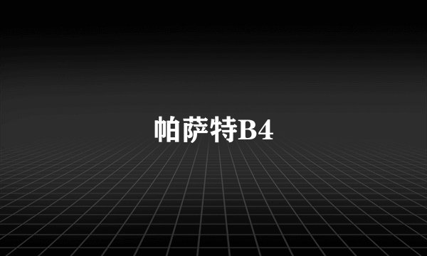 帕萨特B4