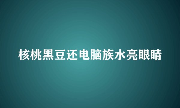 核桃黑豆还电脑族水亮眼睛