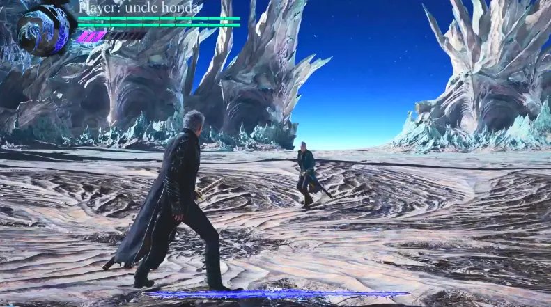 《DMC 5》维吉尔MOD无伤战斗演示:我杀我自己?