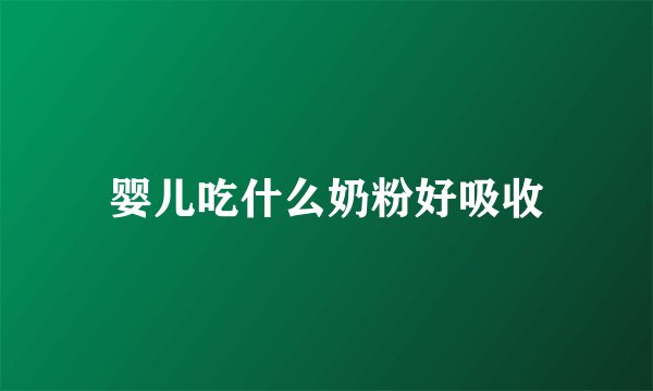 婴儿吃什么奶粉好吸收