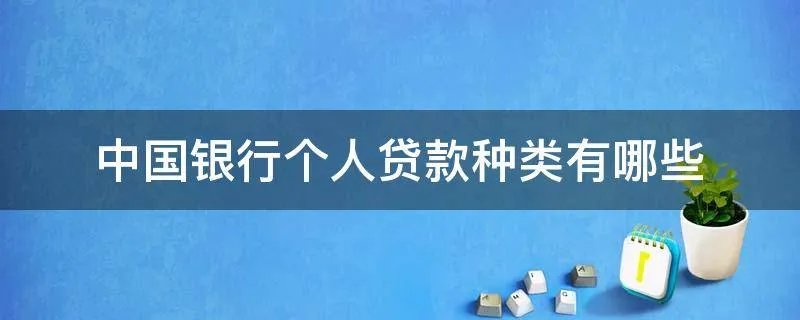 中国银行个人贷款种类有哪些