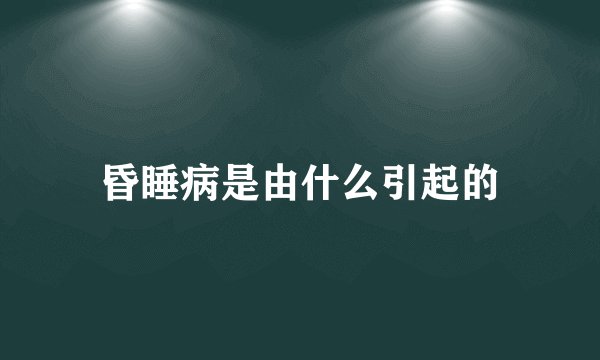 昏睡病是由什么引起的