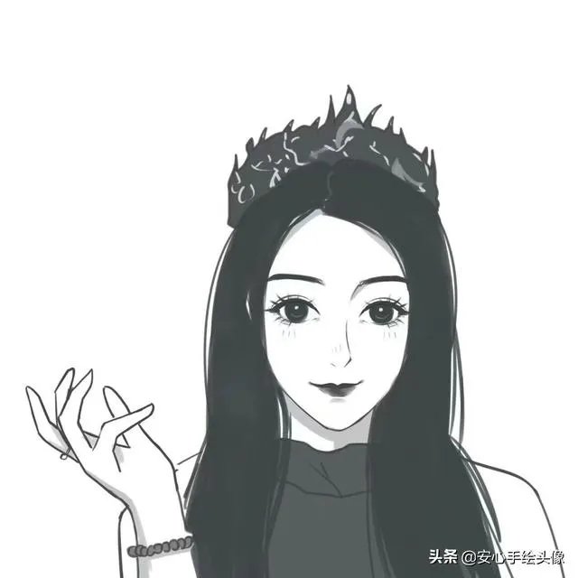 有没有霸气冷酷的黑白灰色系的女生头像?