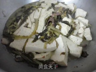雪里红炖豆腐