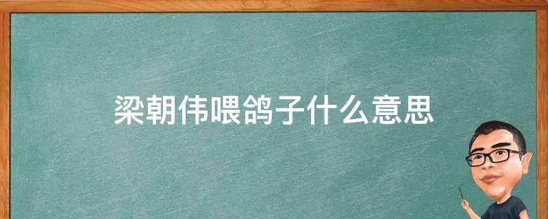 梁朝伟喂鸽子什么意思