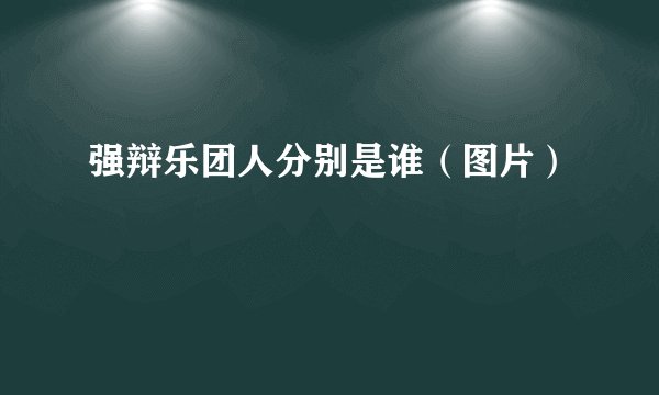 强辩乐团人分别是谁（图片）