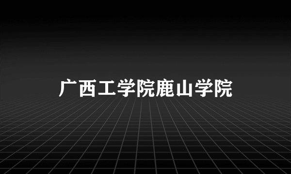 广西工学院鹿山学院