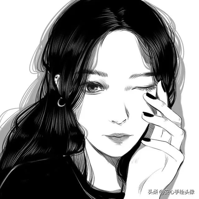 有没有霸气冷酷的黑白灰色系的女生头像?