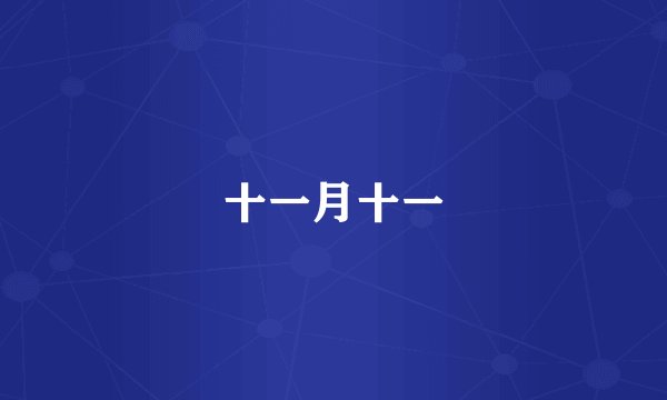 十一月十一