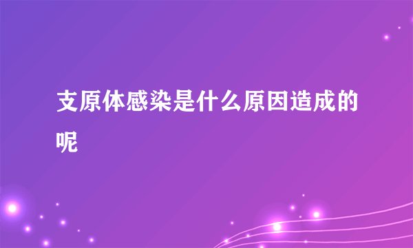 支原体感染是什么原因造成的呢