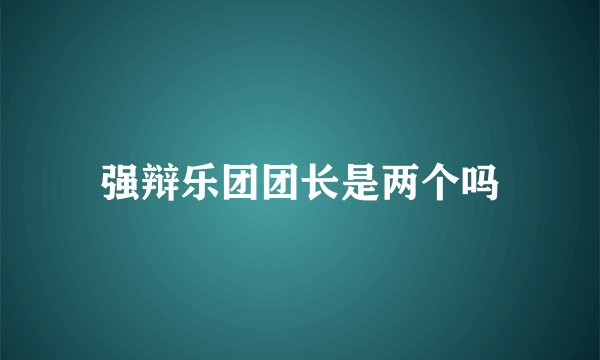 强辩乐团团长是两个吗