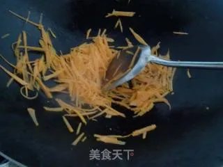 清淡的胡萝卜炒肉丝
