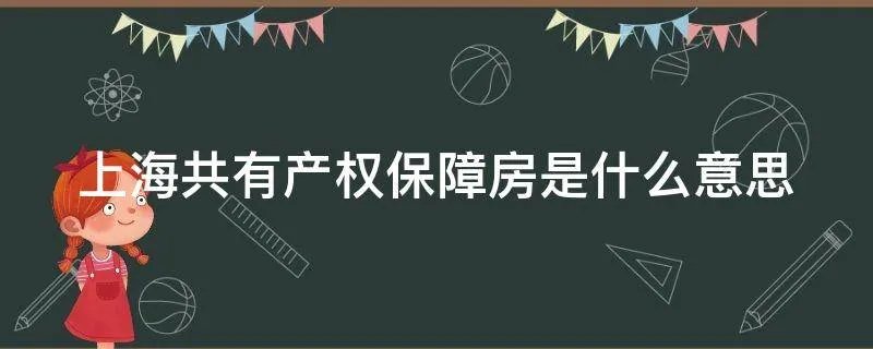上海共有产权保障房是什么意思
