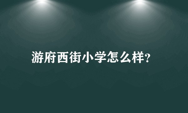游府西街小学怎么样？