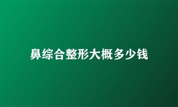 鼻综合整形大概多少钱