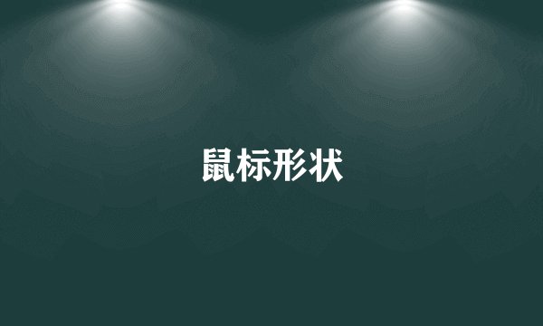 鼠标形状