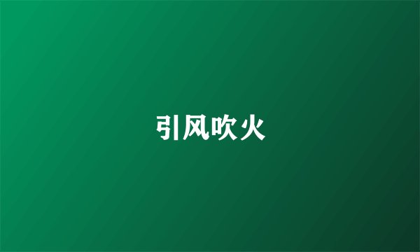 引风吹火