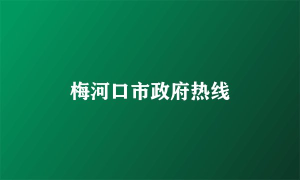 梅河口市政府热线