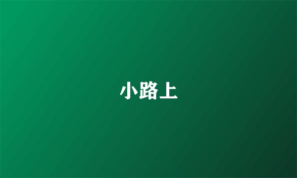 小路上