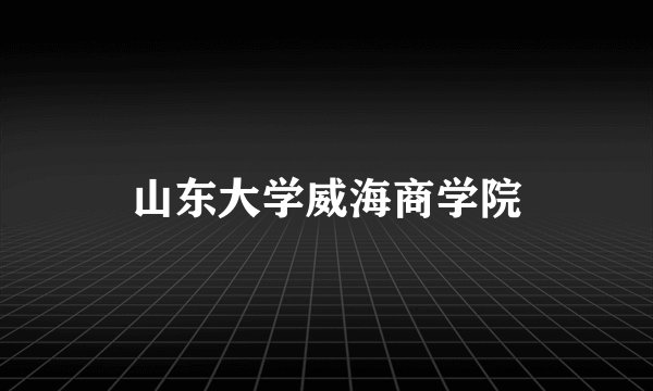 山东大学威海商学院