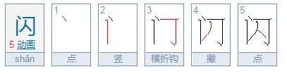 闪字什么结构