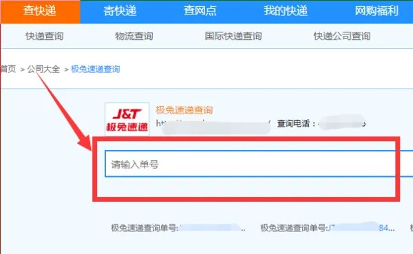 极兔快递单号查询单号