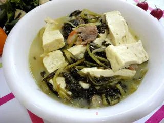 雪里红炖豆腐