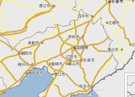 铁岭在地图上的位置