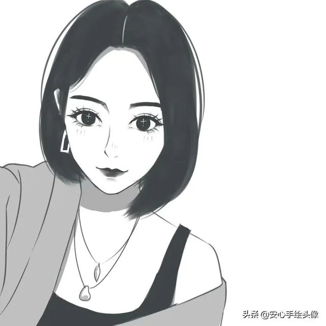有没有霸气冷酷的黑白灰色系的女生头像?