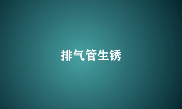 排气管生锈