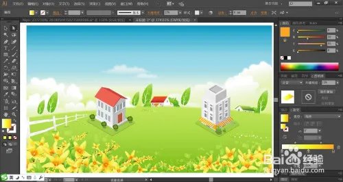 郊外风光图片设计