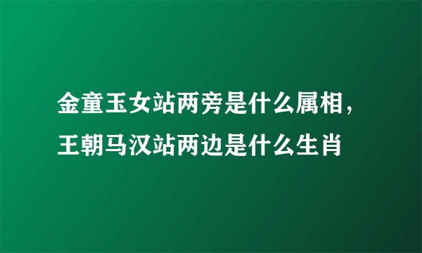 金童玉女站两旁是什么属相，王朝马汉站两边是什么生肖
