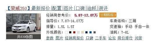 荣威 350怎么样？值得买吗？
