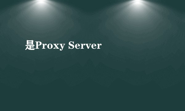 是Proxy Server