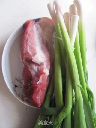 家常炒蒜苗