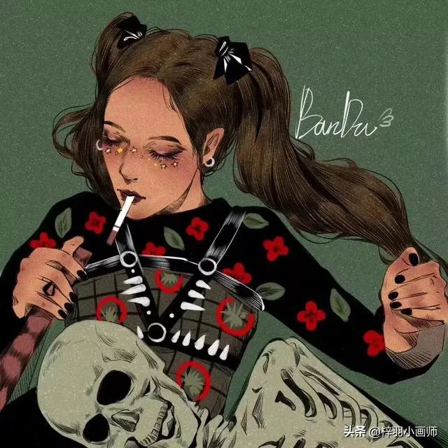 有没有霸气冷酷的黑白灰色系的女生头像?