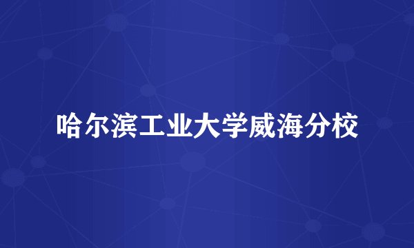 哈尔滨工业大学威海分校
