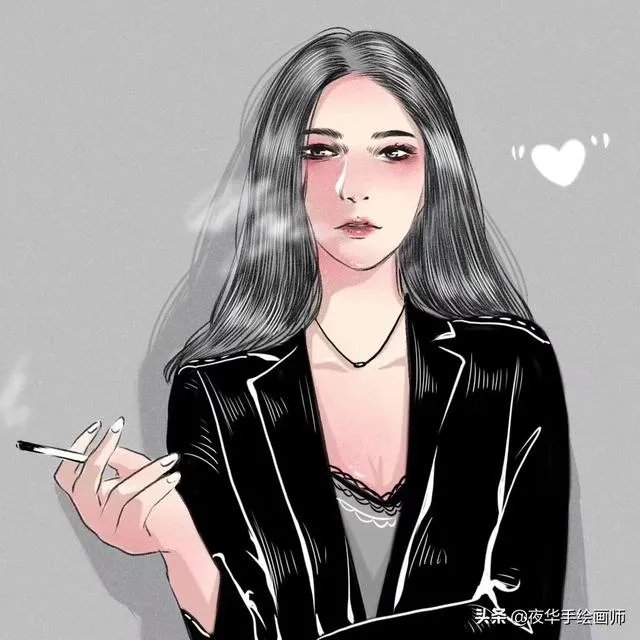 有没有霸气冷酷的黑白灰色系的女生头像?